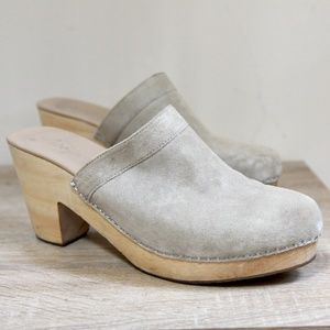 Free People Suede Clogs
